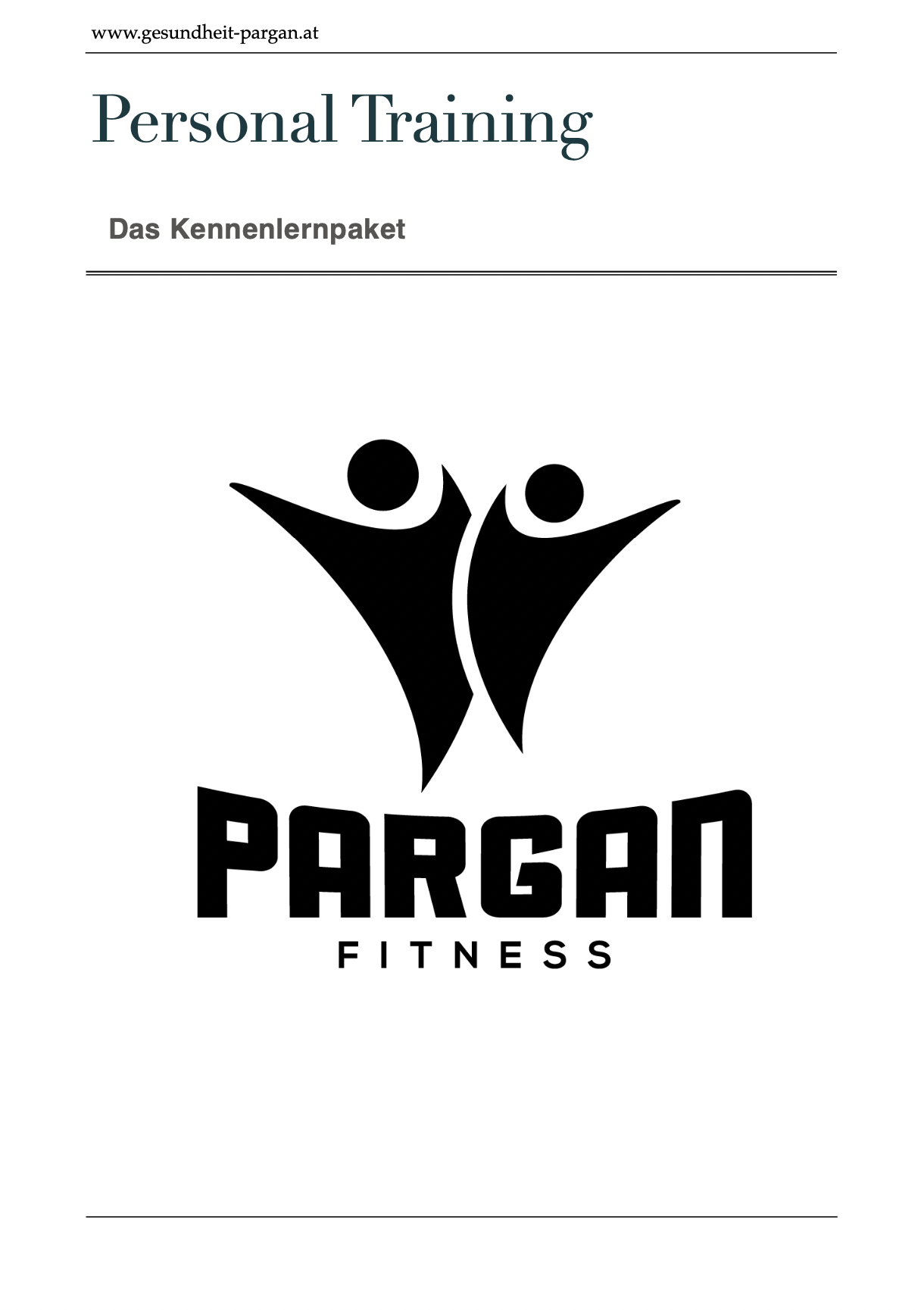 Personal Training – das Kennenlernpaket
